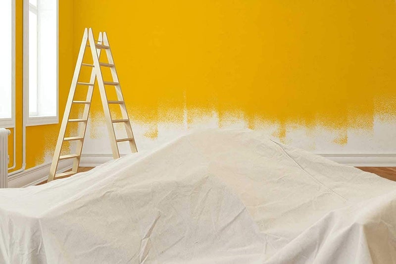 ZUPERIA Canvas Drop Cloth for Painting (Size 4x5 Feet Pack of 4) Pure Cotton Painters Drop Cloth for Painting, Furniture & Floor Protection - All Purpose Thick Canvas tarp with Double Stitched Edges - Image 5